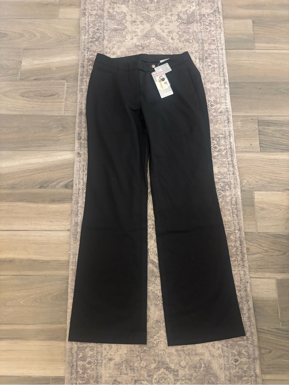 Casall Women’s Black Wool Blend Dress Pants wide leg Career Trousers EU40/US 8
